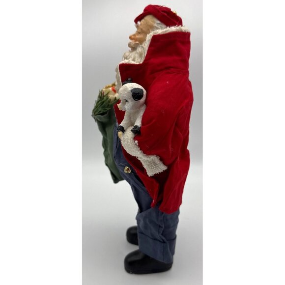 Heavy Santa Figurine holding Pig in his arms and a bag of presents Clothtique? - Picture 4 of 9